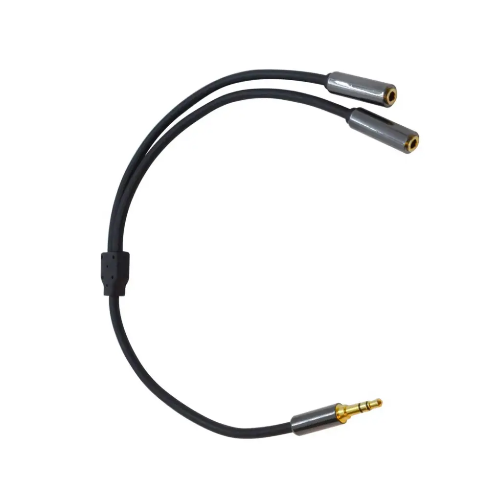 3.5mm Male to 2-Female Audio Splitter (Aux)