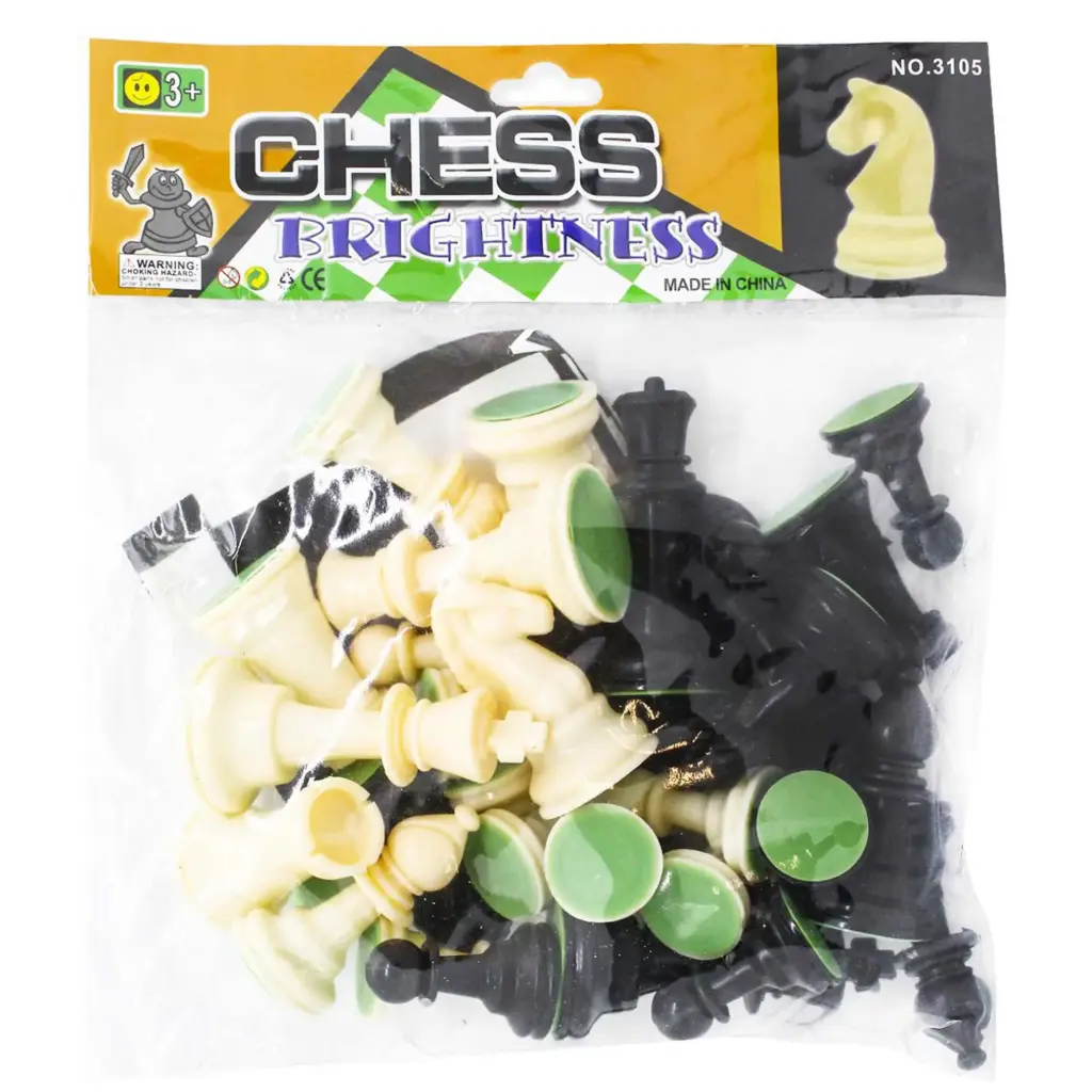 Chess Brightness Plastic Chess Pieces Set