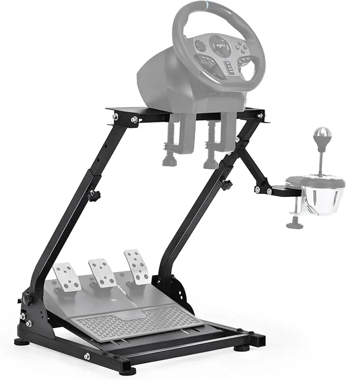 Racing Steering Wheel Stand with Shifter