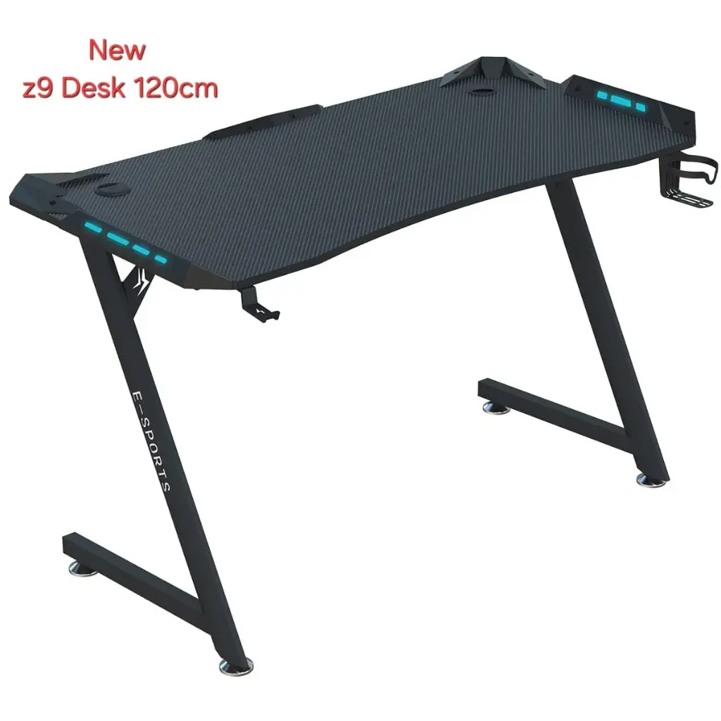 Gaming  and Computer Desk with LED Lights 120