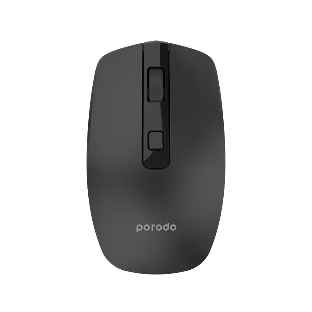 PORODO 2.4G Wireless and Bluetooth Rechargeable Mouse DPI 1600 16WH
