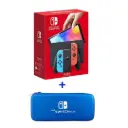 Nintendo Switch OLED Console + Protective Case Bundle