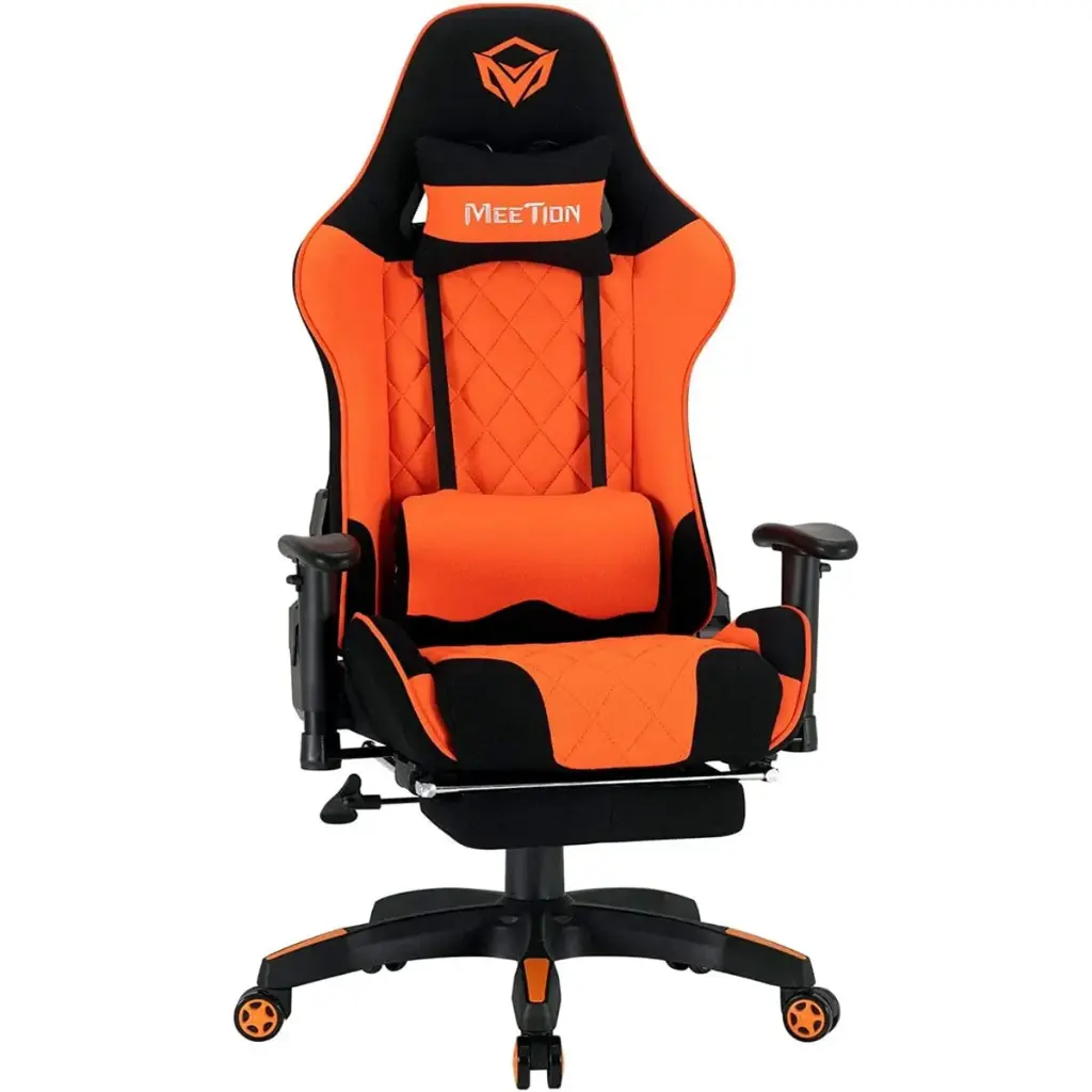 MEETION CHR25 Gaming E-Sport Chair With Footrest Black and Orange 