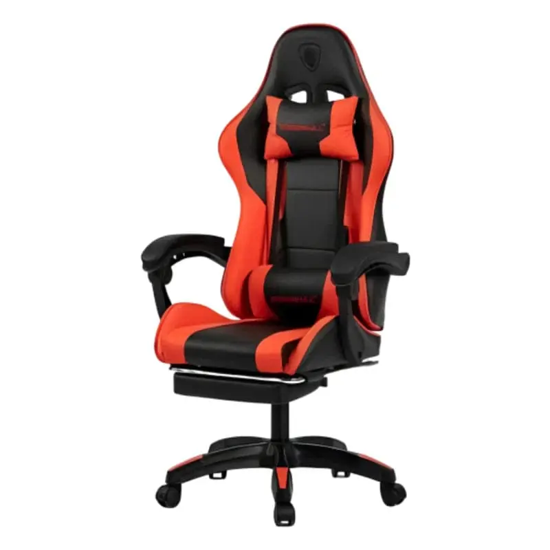 DEADSKULL Gaming Chair Ergonomic Gaming Chair With Footrest -PC CLUB