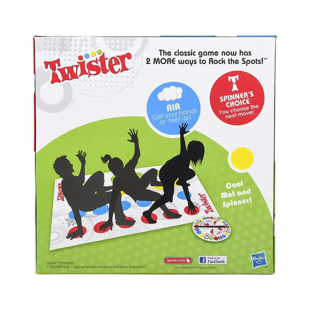 Twister Classic Game – With 2 More Ways to Rock the Spots | Hasbro Family Party Game