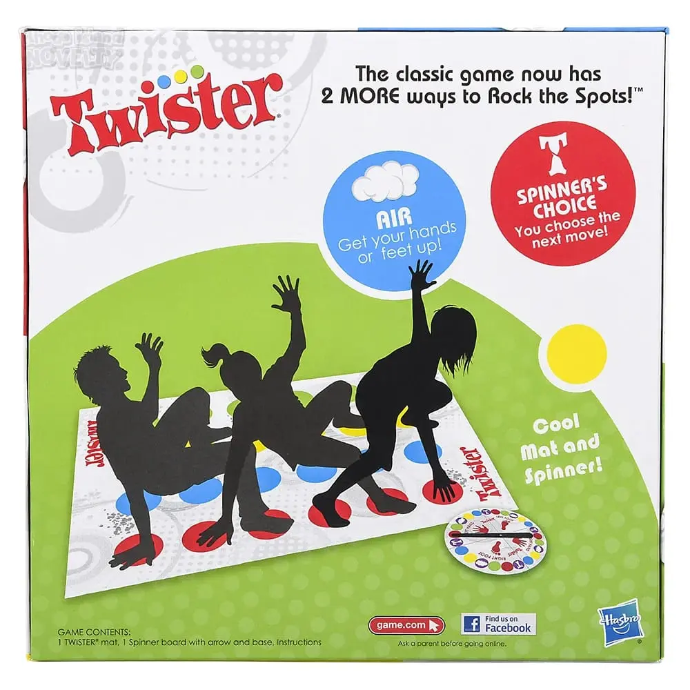 Twister The Classic game now hos 2 More ways to Rock the Spots!