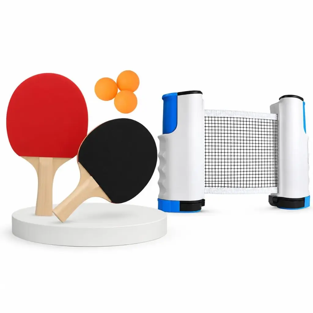Ping Pong Retractable Table Tennis Play 7Piece SET