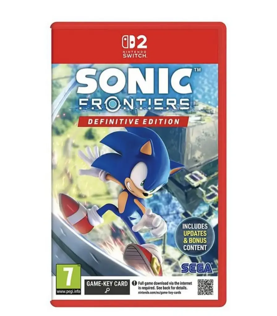 Sonic Frontiers :Definitive Edition-Nintendo Switch 2Game-Key Card (NS2)