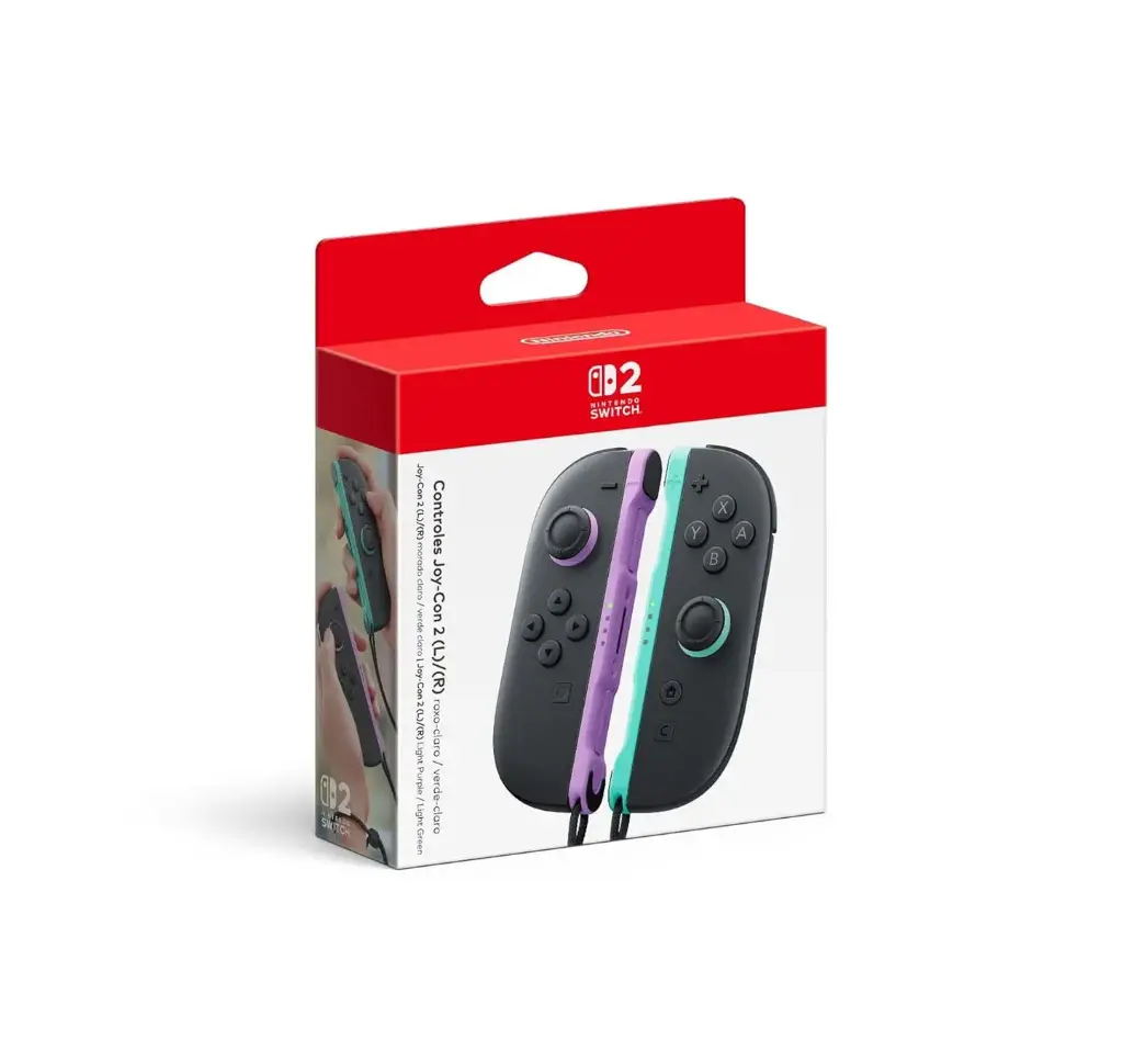 Nintendo Switch 2 Joy-Con 2 Wireless Controllers - Purple &Mint Green Pair