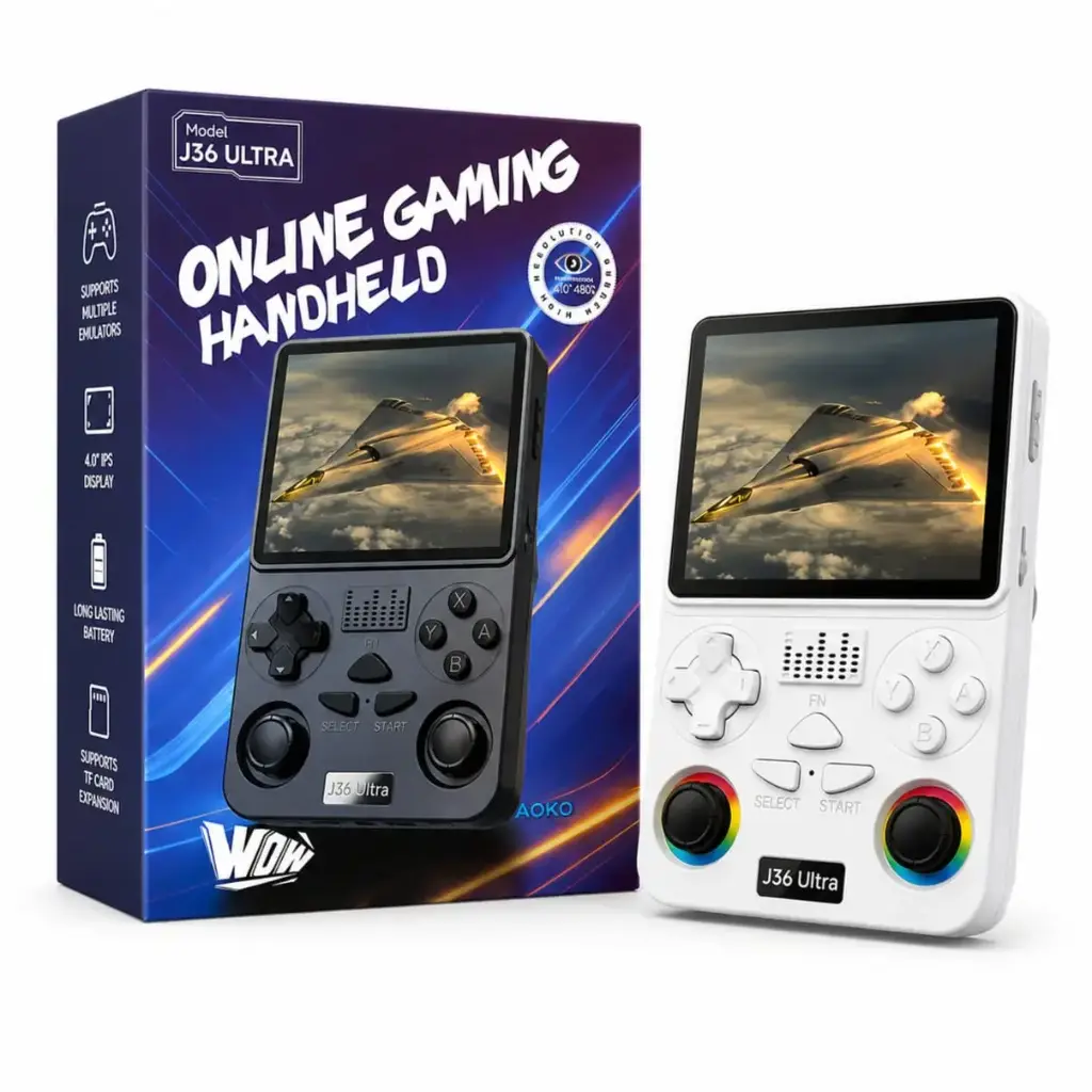 AOKO J36 Ultrav 4.0" IPS Portable Gaming Handheld Console - Online Gaming Multiple Emulator Support & TF Card Expansion