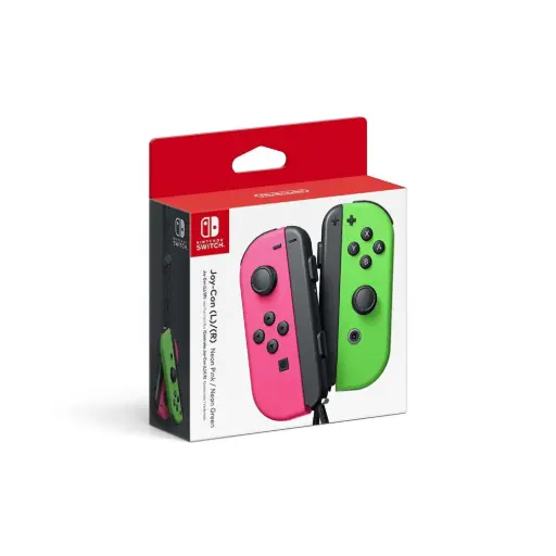 Nintendo Switch Joy-Con (Pink and Green Neon)
