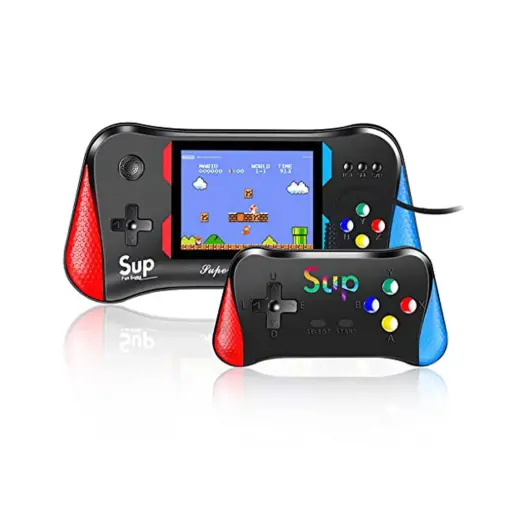[UPA] Sup Handheld Game Console: 500-in-1 Retro Gaming System with External Controller