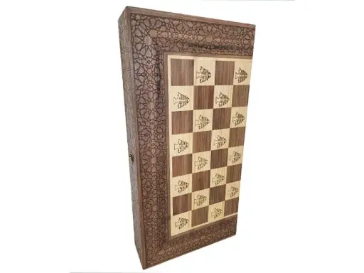 Backgammon Walnut Wood Flower