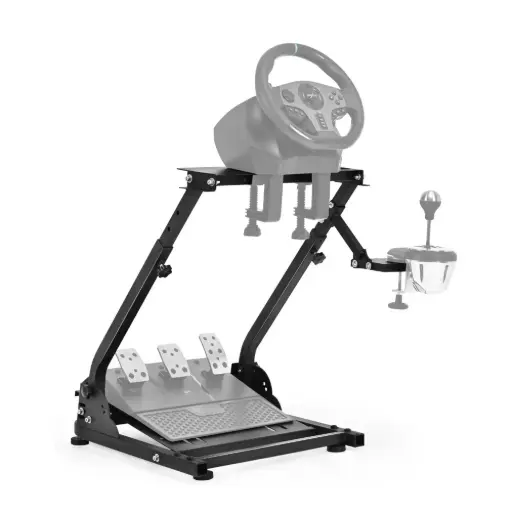 Racing Steering Wheel Stand with Shifter Mount