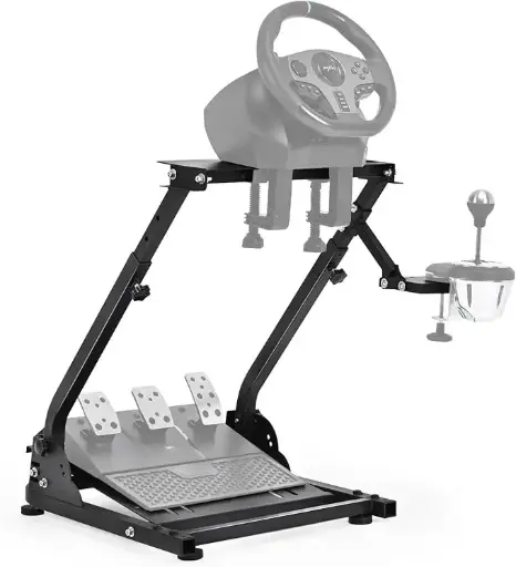 Racing Steering Wheel Stand with Shifter