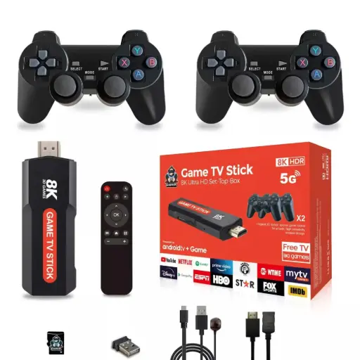 [dr'] 8K Ultra HD Game TV Stick: The Ultimate 2-in-1 Android TV & Retro Gaming Console