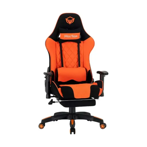 MEETION CHR25 Gaming E-Sport Chair With Footrest Black and Orange